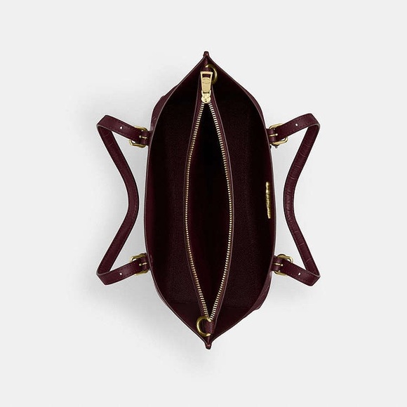 Coach Mollie Tote Bag 25 - Dark Wine - Picture 7 of 13